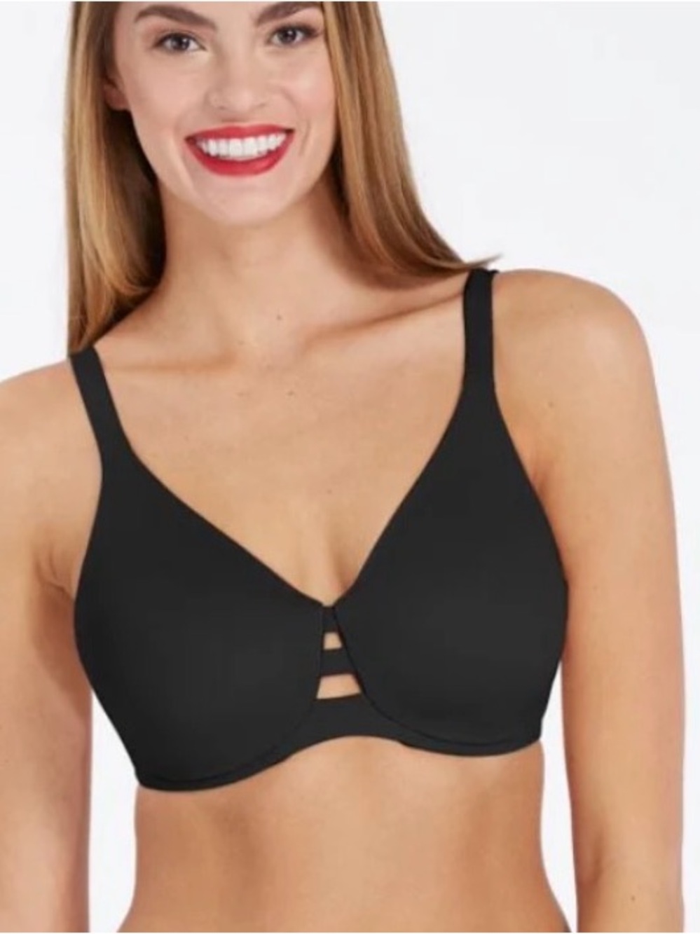 SPANX Low Profile Wireless Minimizer Bra in Very Black 34DD